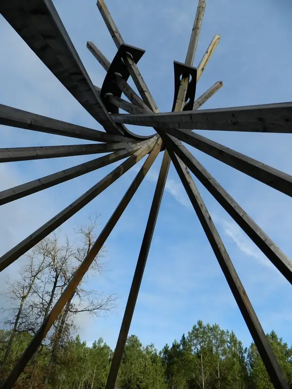 La Forêt d'Art Contemporain : Coeur Chaud Bois d'Aquitaine, oeuvre n°01