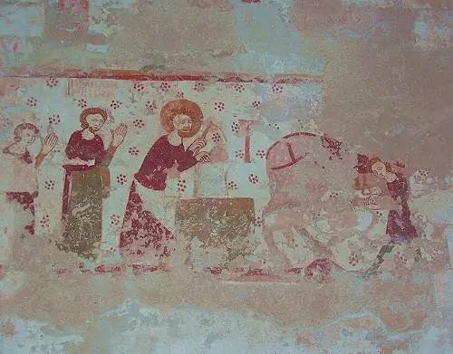 Découverte des fresques médiévales de la chapelle de Plaincourault