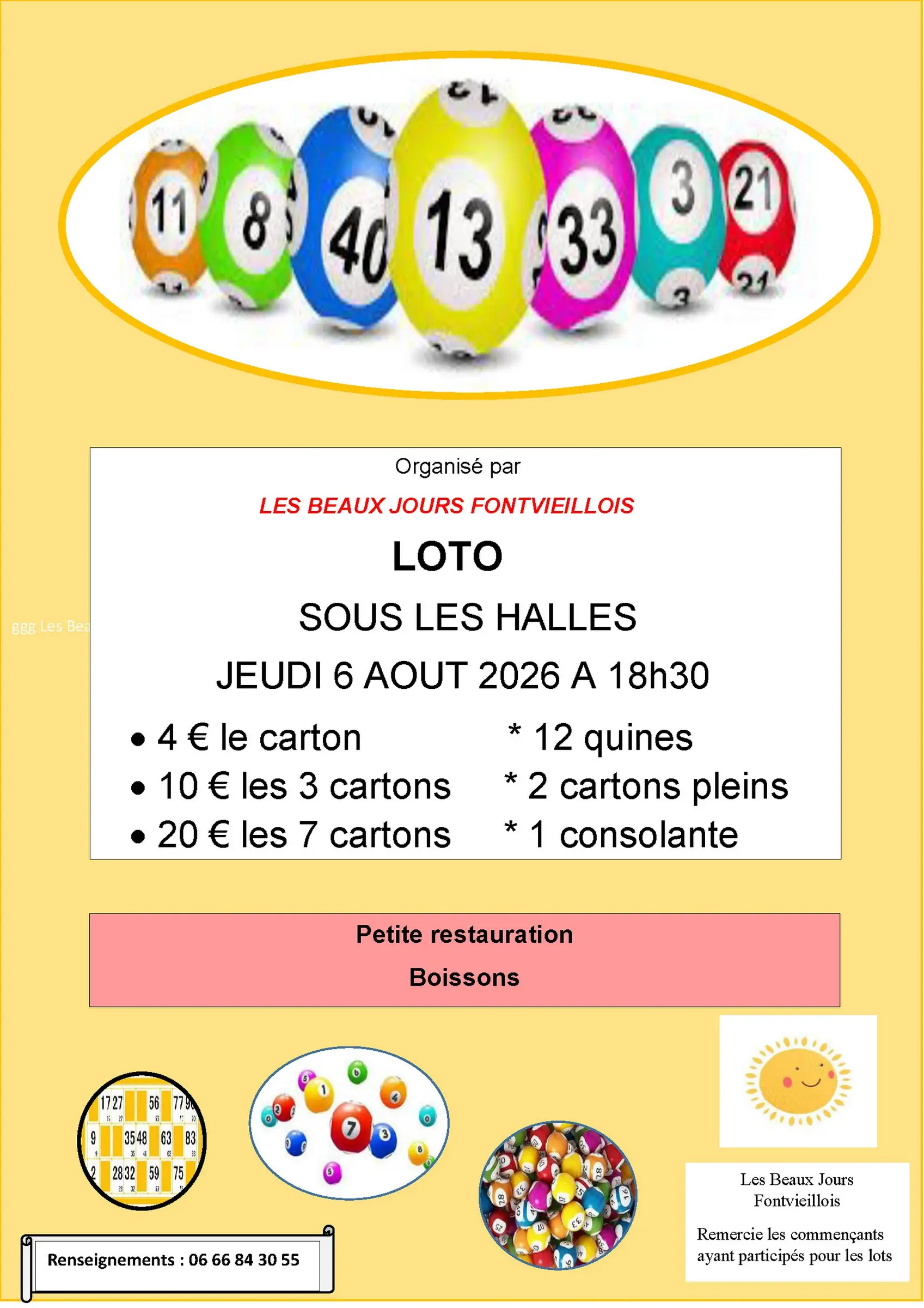 Loto d'été à Fontvieille