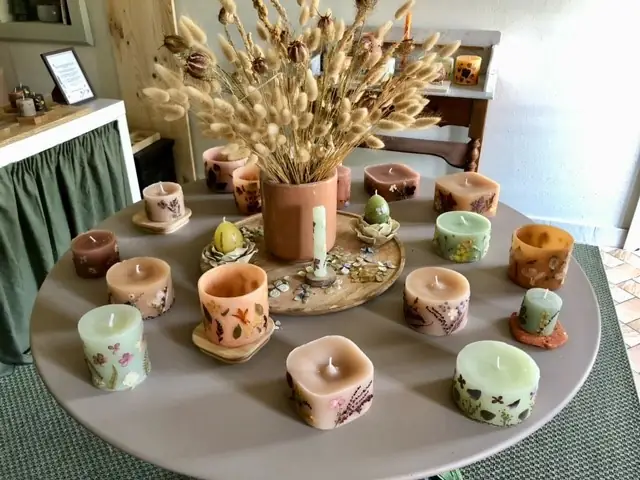 Visite > Atelier bougies fleurs