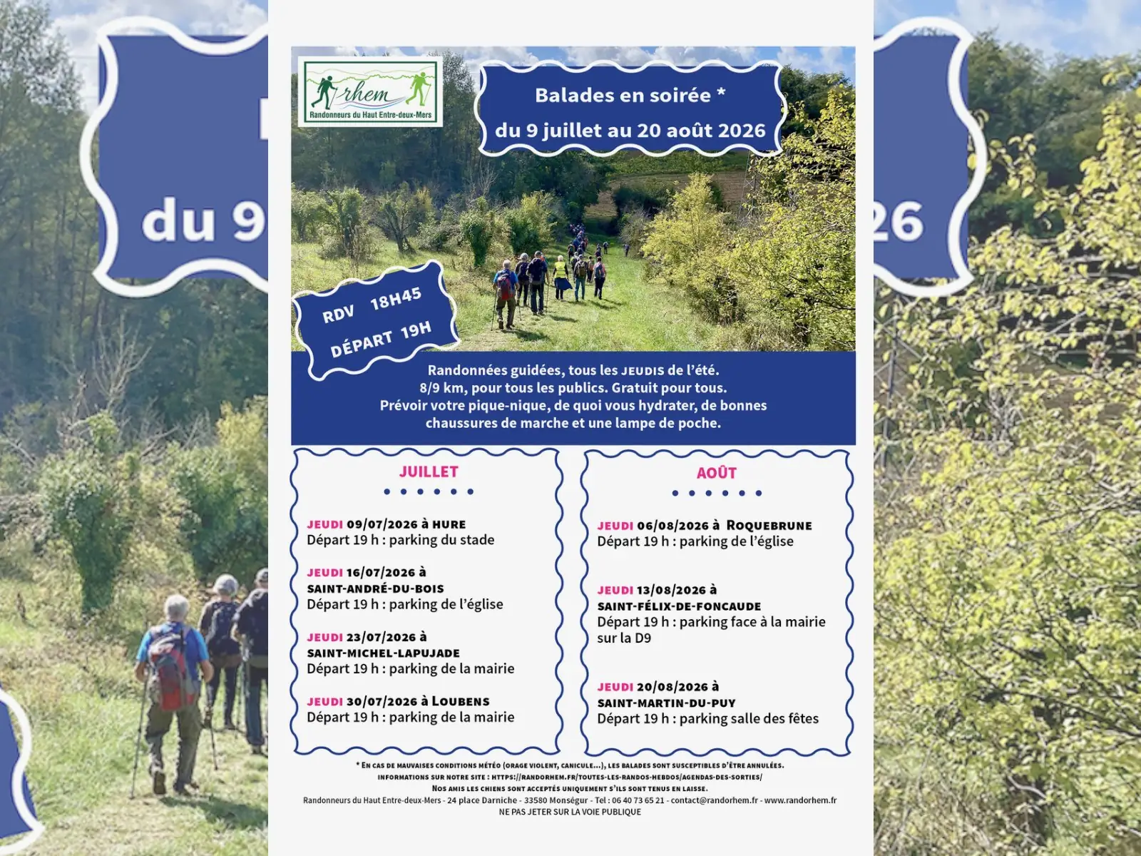 Balade en soirée à Roquebrune