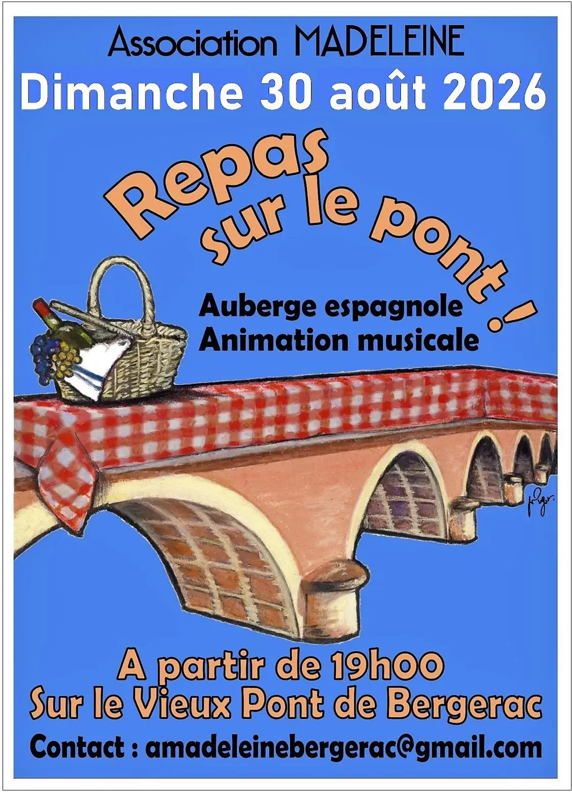Repas sur le pont | Bergerac