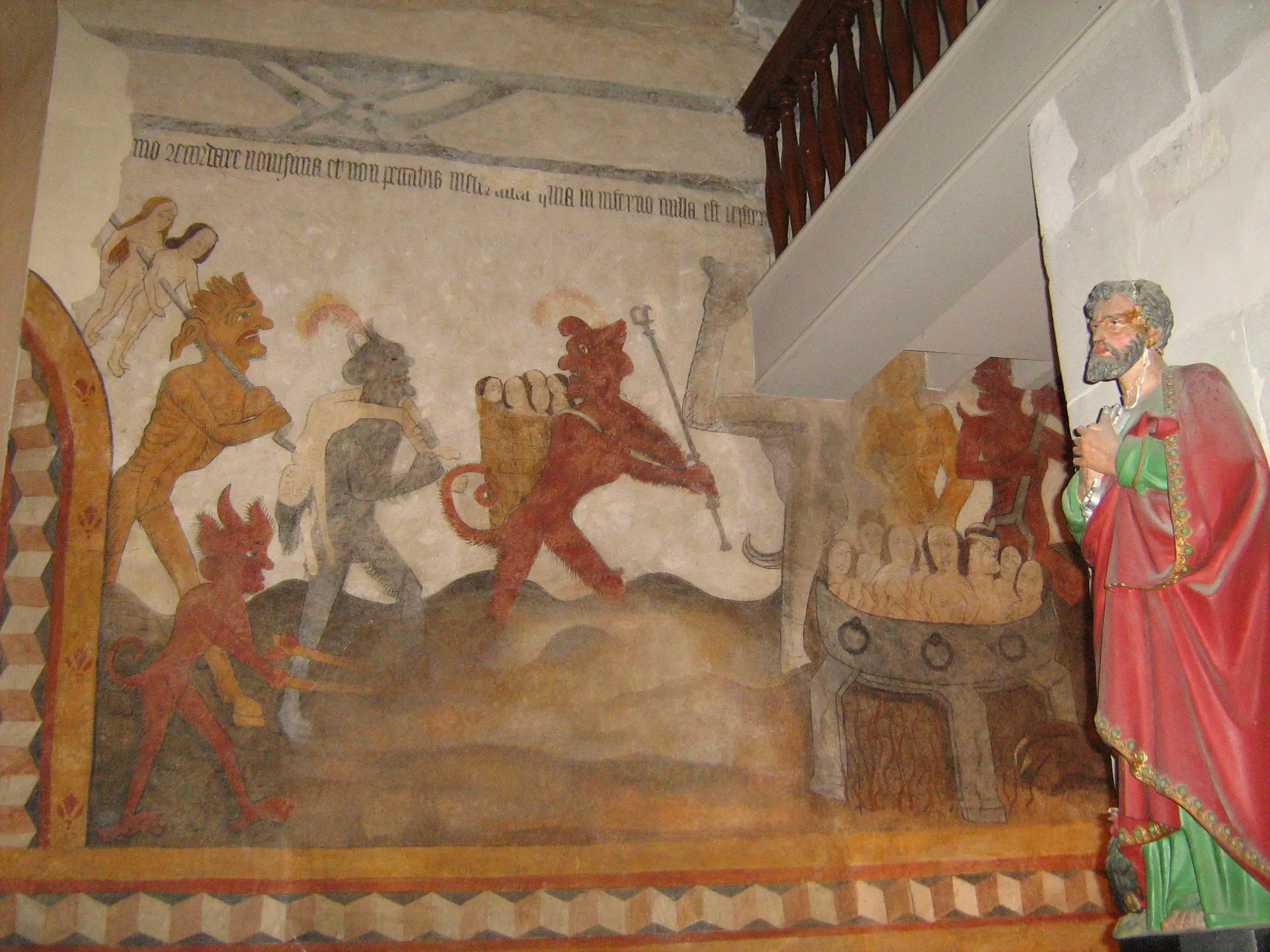 Les fresques de l'église Saint-Eutrope