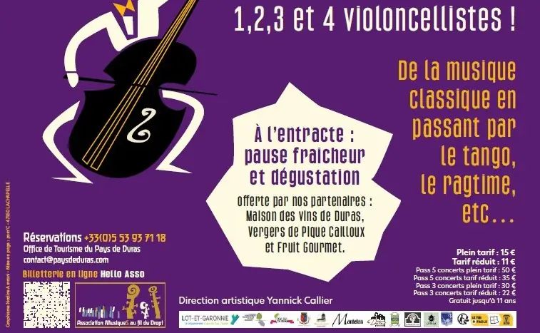 4ᵉ édition du Festival itinérant "Musiques au fil du Dropt" Concert à l'église à Monteton