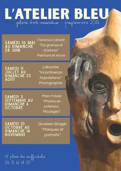 Exposition Incontinenza Napoliteana - Maïa Budde - L'Atelier Bleu du 4 juillet au 23 août