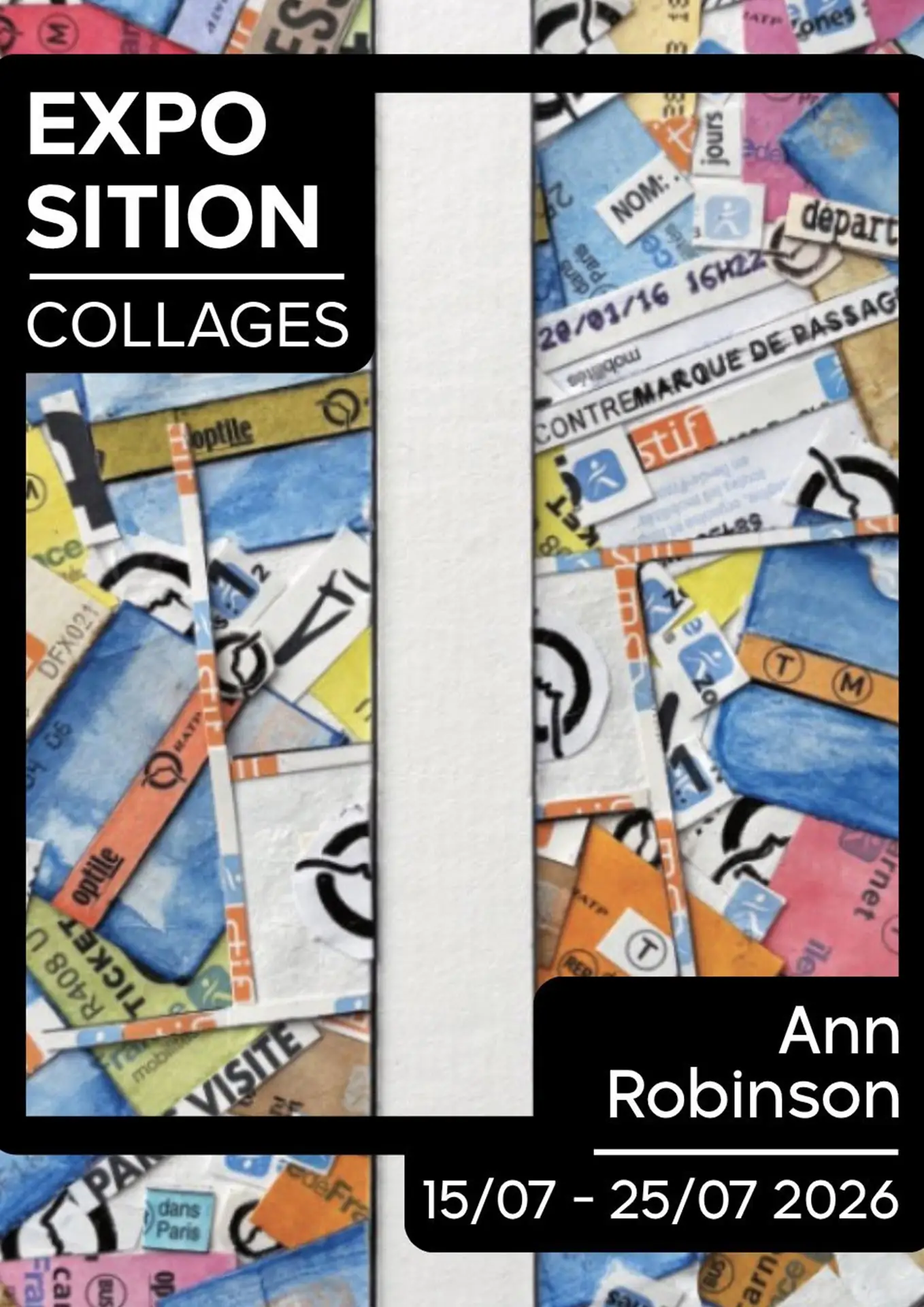 Exposition la Cours des Arts "Collages"