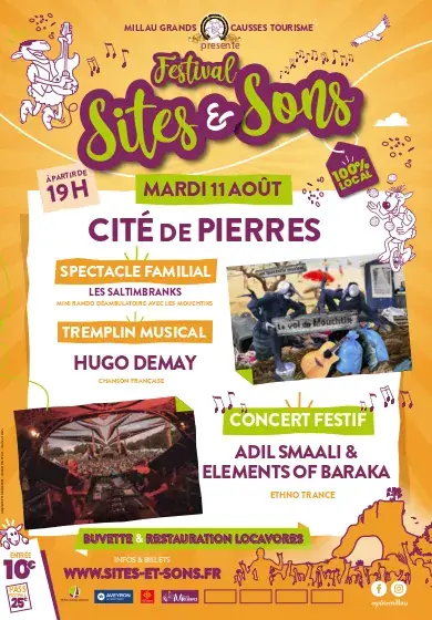 Festival Sites & Sons 2026 - 11 Août - La Cité de Pierres -
