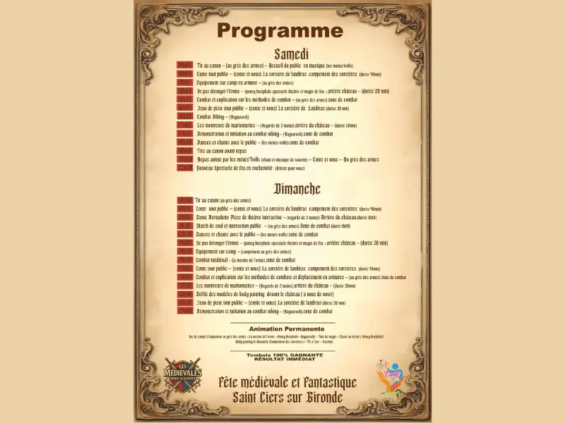 Fête médiévale et fantastique