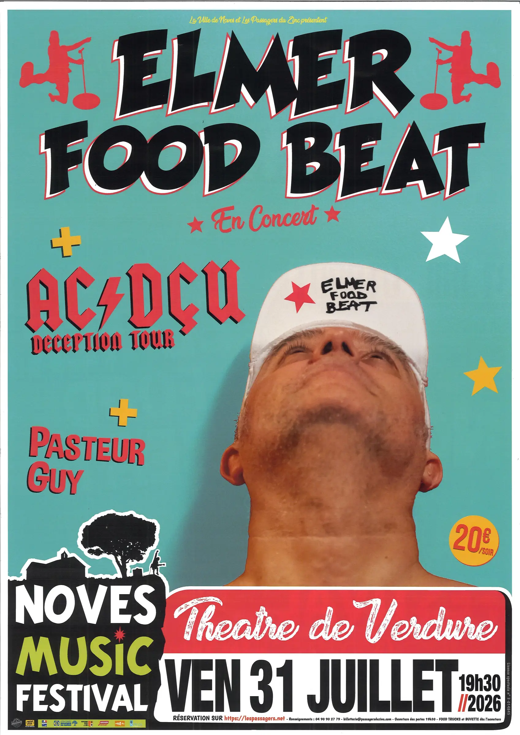 Noves Music Festival 2026 : ELMER FOOD BEAT + AC/DÇU + PASTEUR GUY