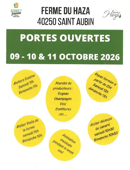 Menu spécial "Automnales du foie gras et de l'armagnac"