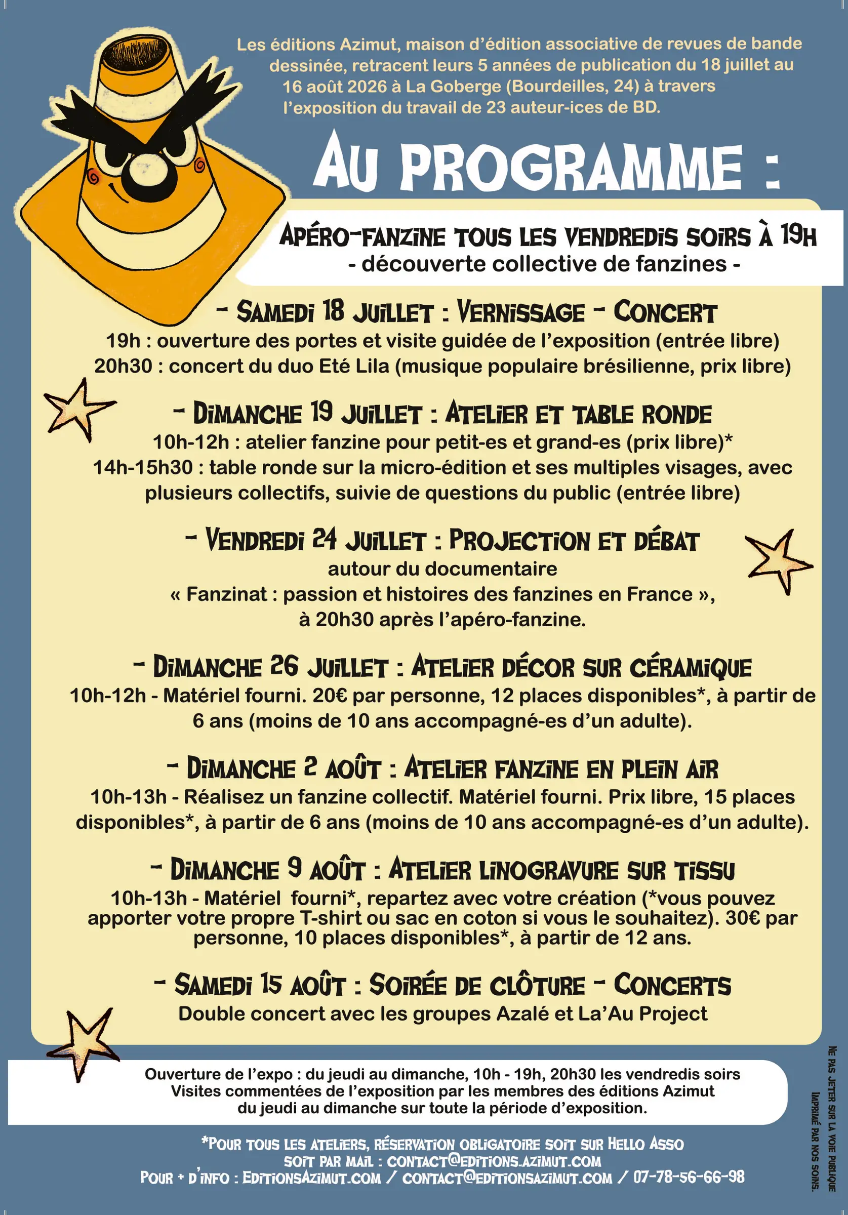 Exposition : 5 années azimutées