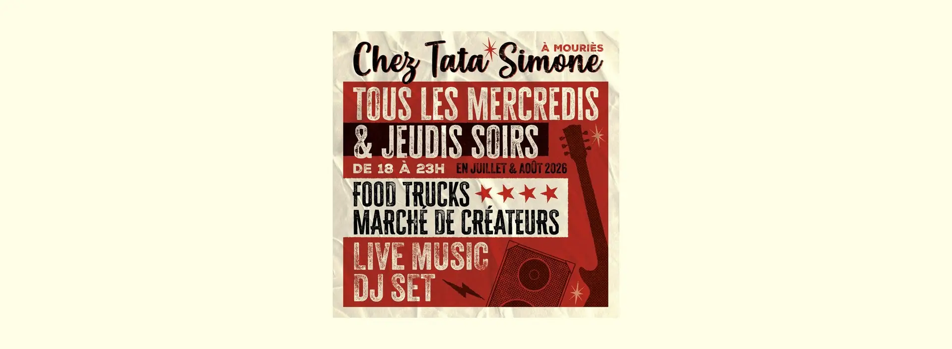 Foodtrucks et Marché de créateurs Chez Tata Simone