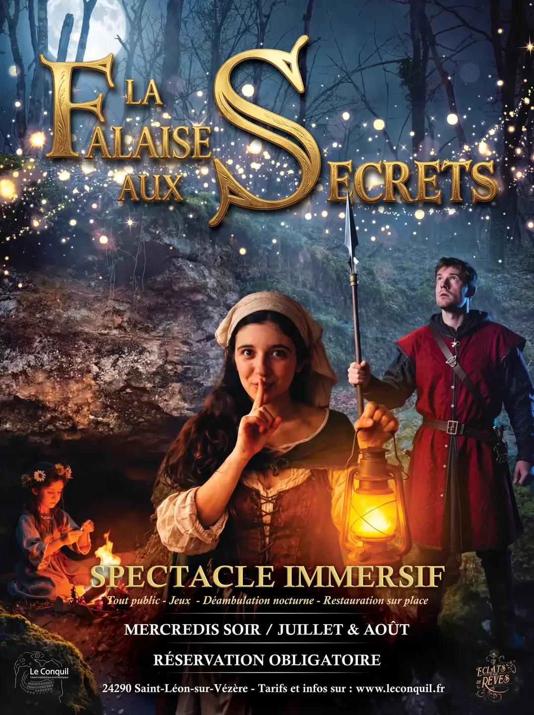 La falaise aux secrets au Conquil