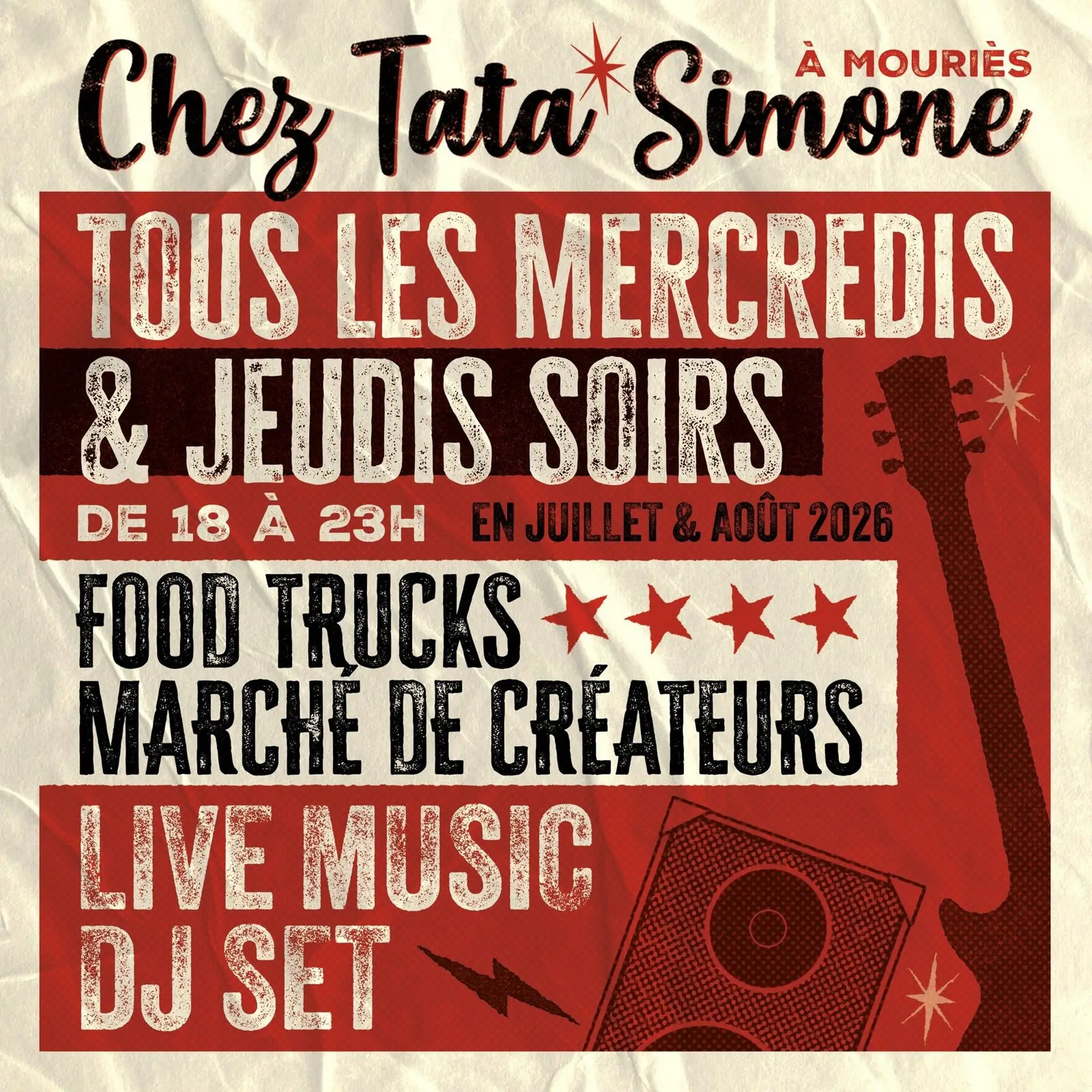 Foodtrucks et Marché de créateurs Chez Tata Simone