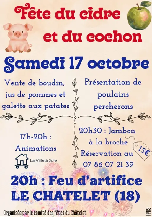 Fête des pommes et du cochon au Châtelet