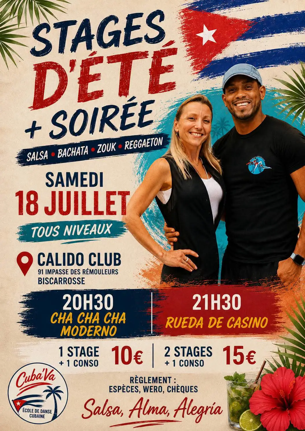 Stages d'été : salsa cubaine