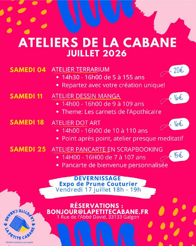 Atelier "DOT ART" à la Petite Cabane
