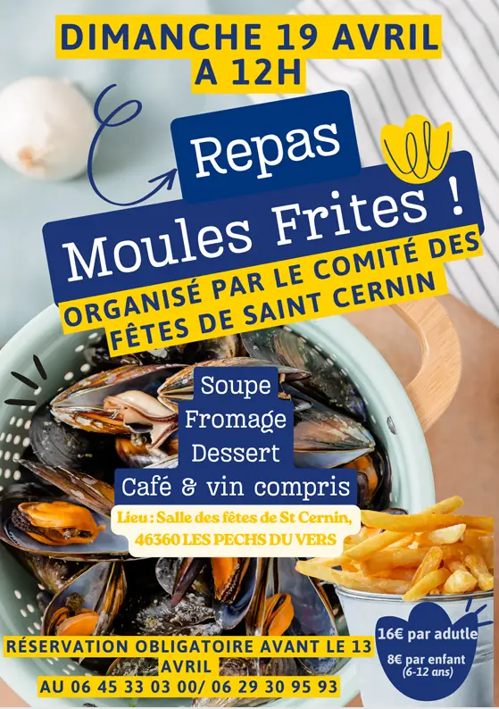 Repas moules frites !
