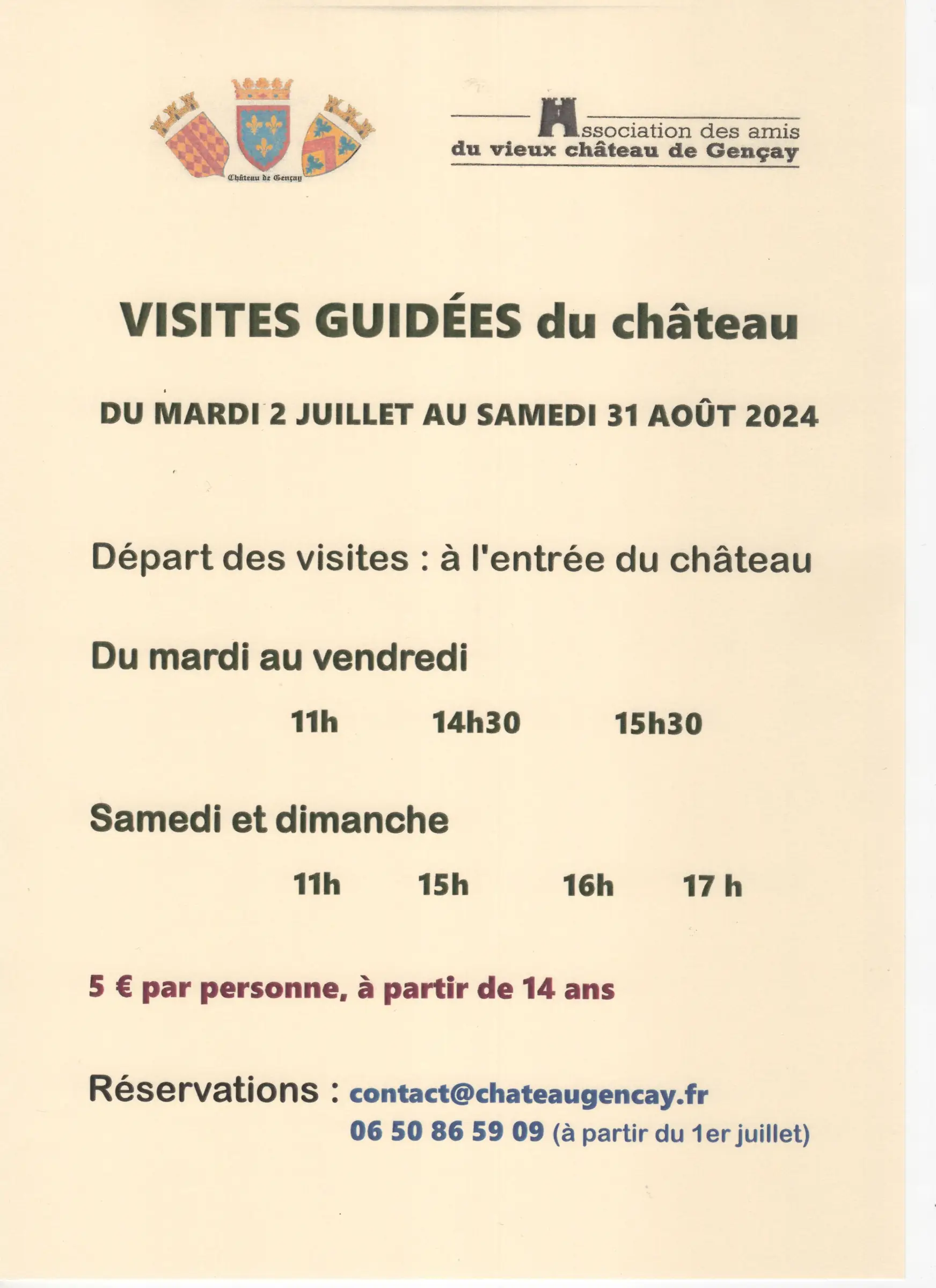Château médiéval de Gençay