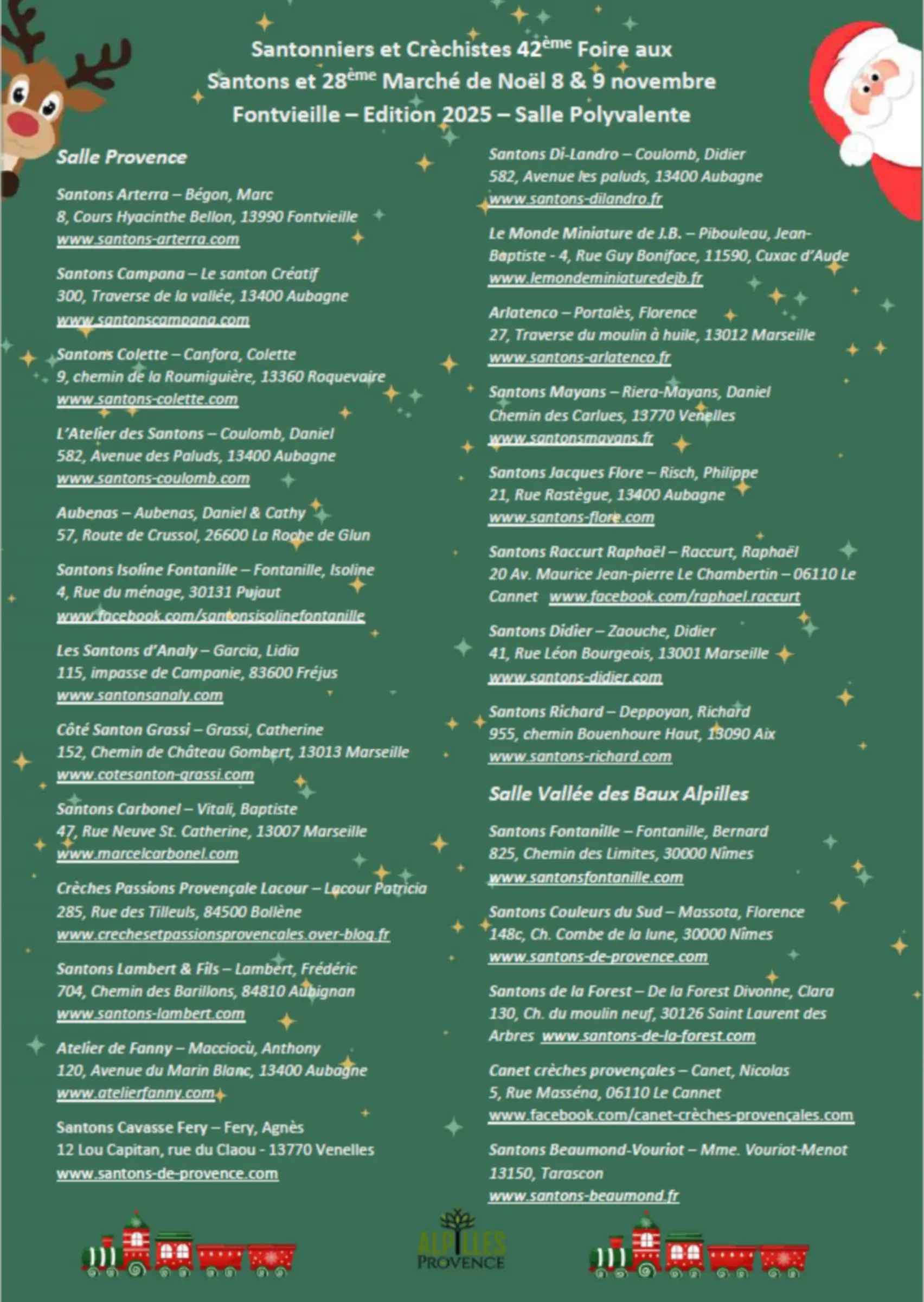 42ème Foire aux Santons et 28ème Marché de Noël - Edition 2025