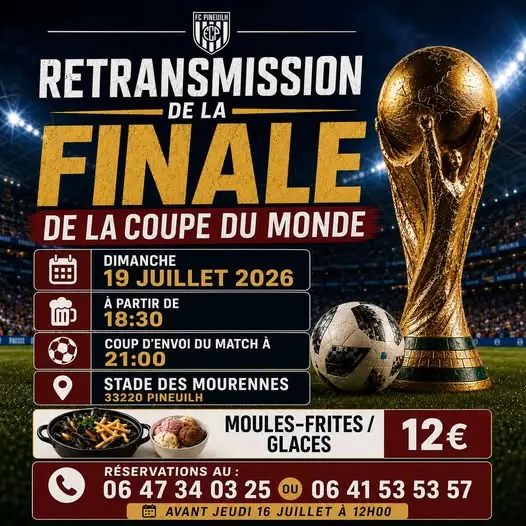 Retransmission de la finale de la Coupe du Monde de football