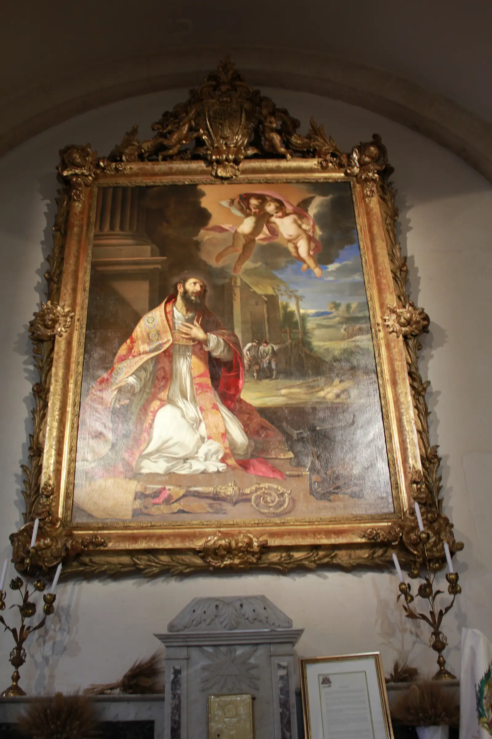 Tableau Saint-Eloi et le miracle du pied de cheval coupé