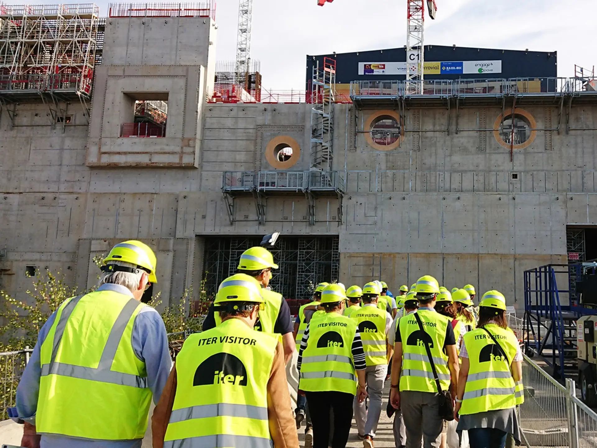 Visite du chantier d'ITER