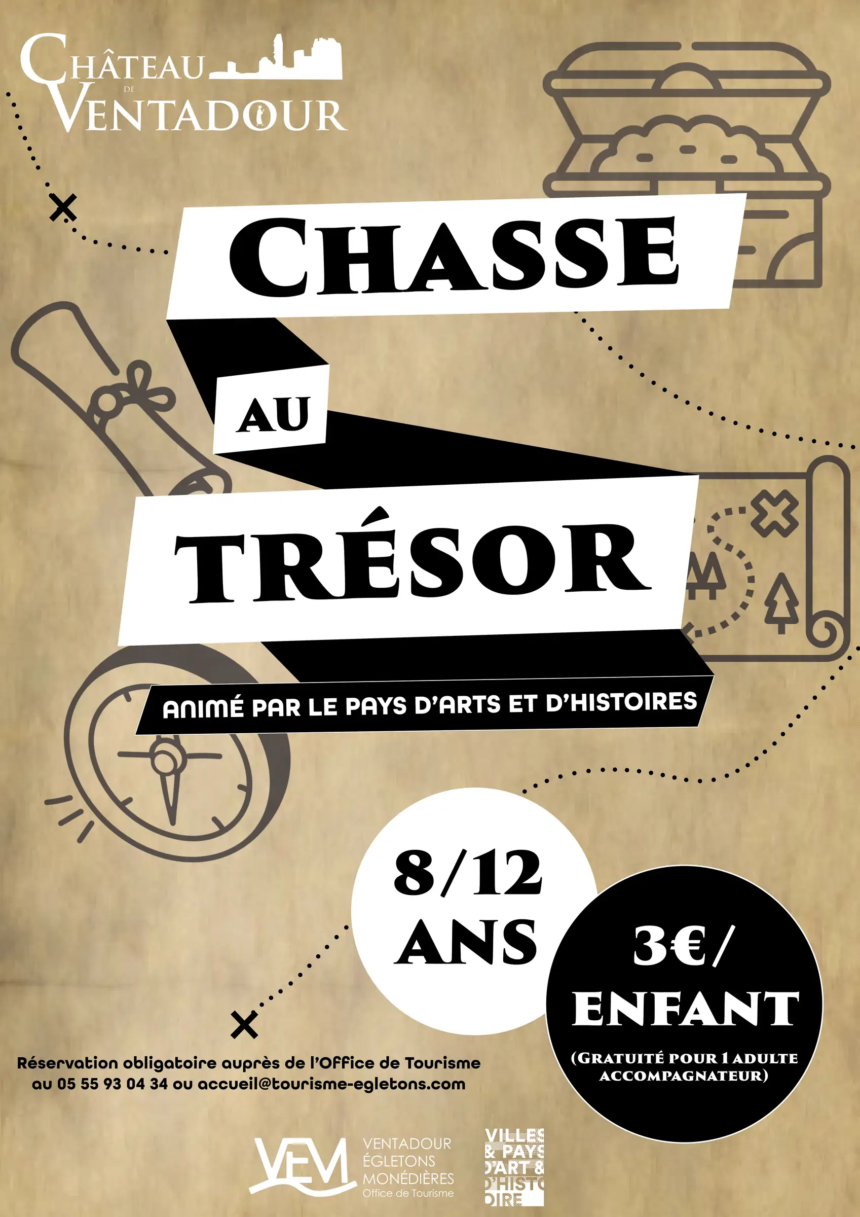 A la recherche du trésor au Château de Ventadour