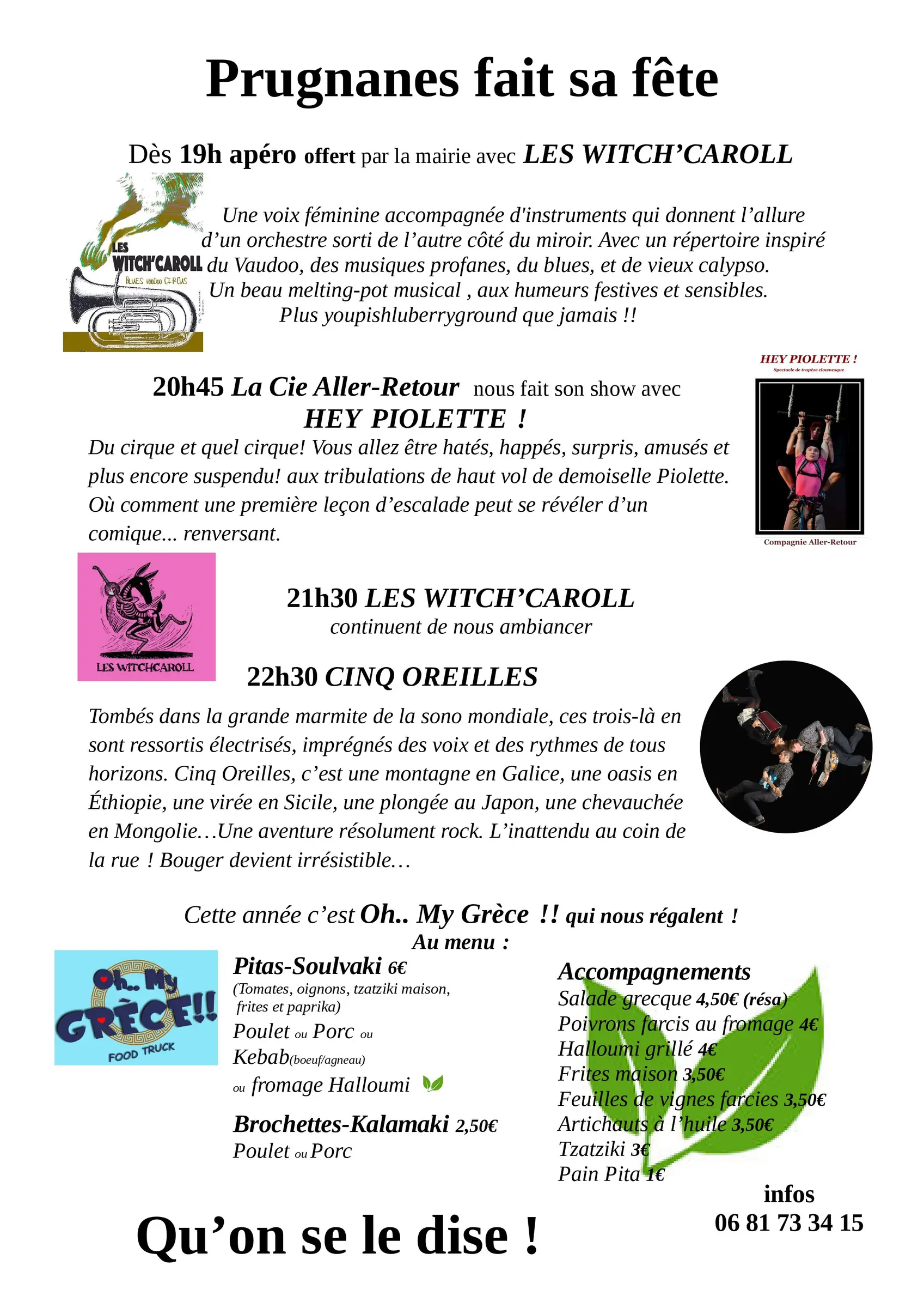 PRUGNANES FAIT SA FÊTE