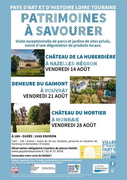Patrimoines à savourer dans les jardins de la demeure du Gaimont à Vouvray