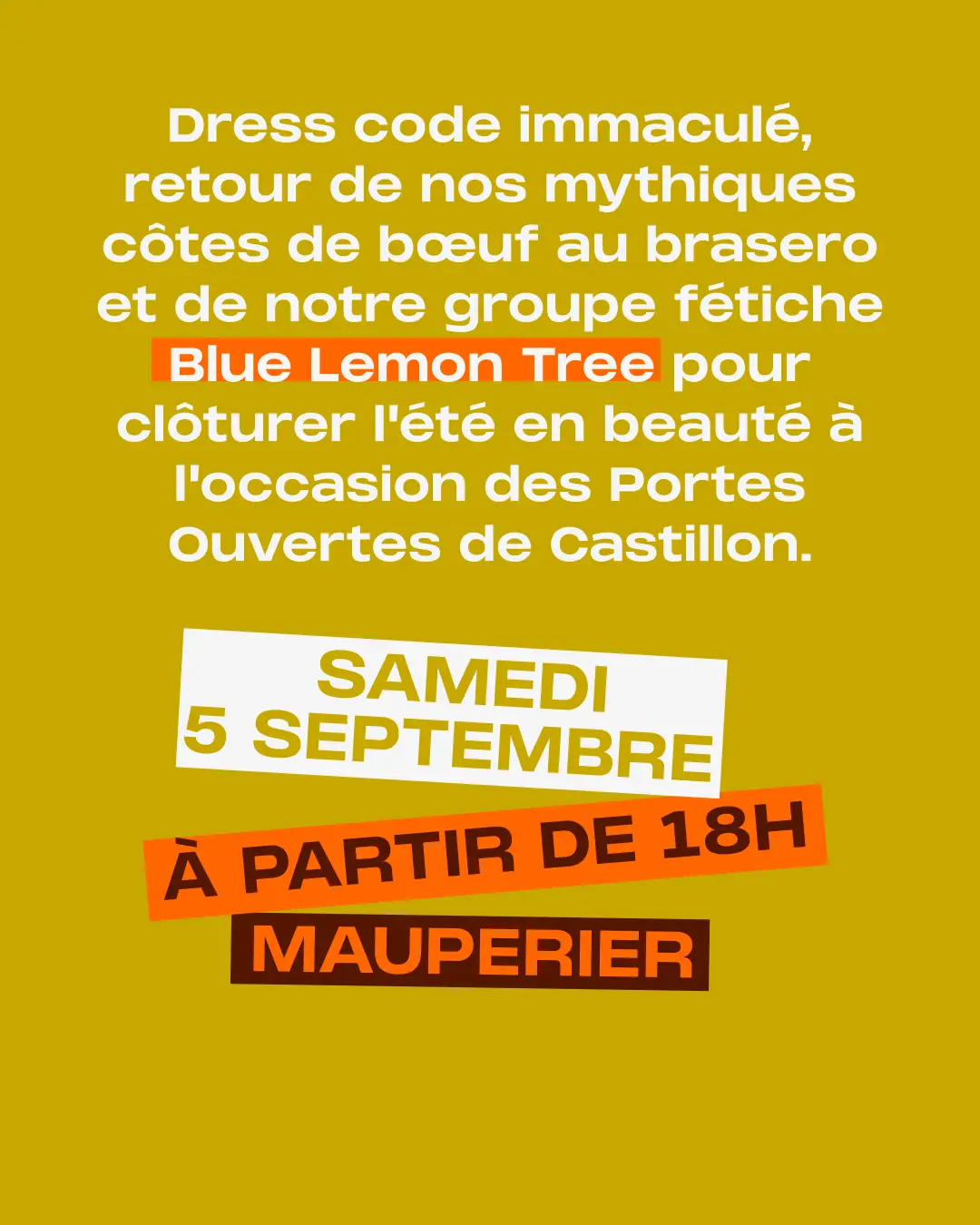 Les Estivales de MAUPERIER : soirée blanche