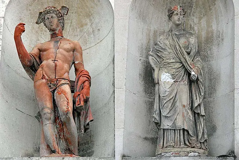 Statues de Mercure et Cérès