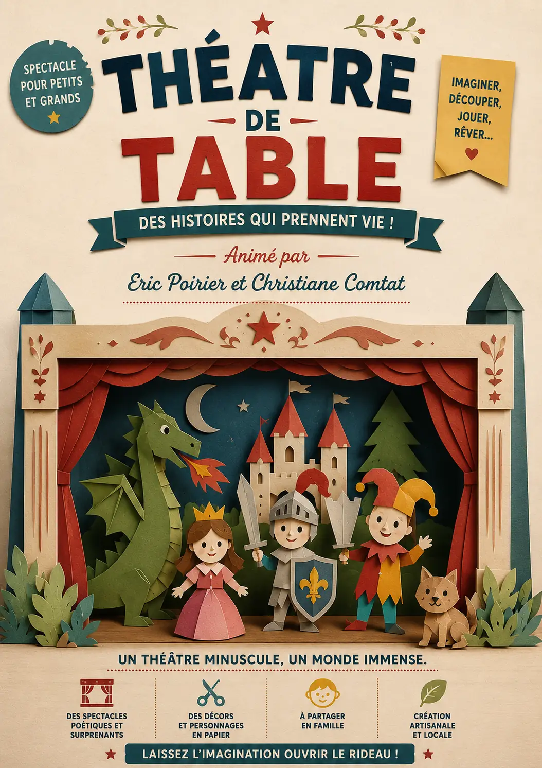 Spectacle/atelier - Le Théâtre de table