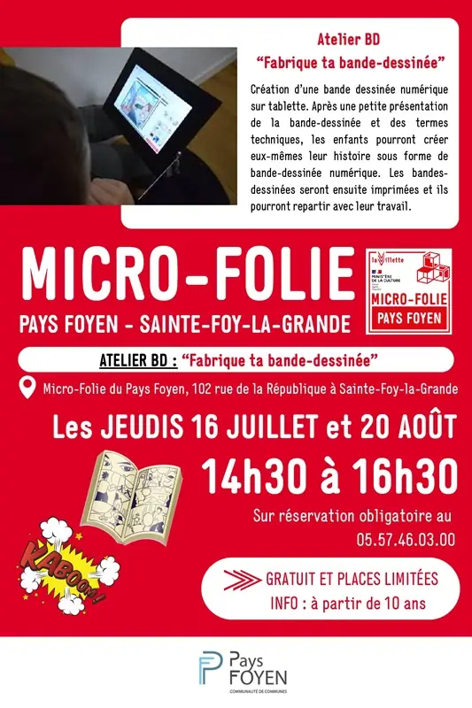 Atelier BD Fabrique ta bande-dessinée au Musée numérique