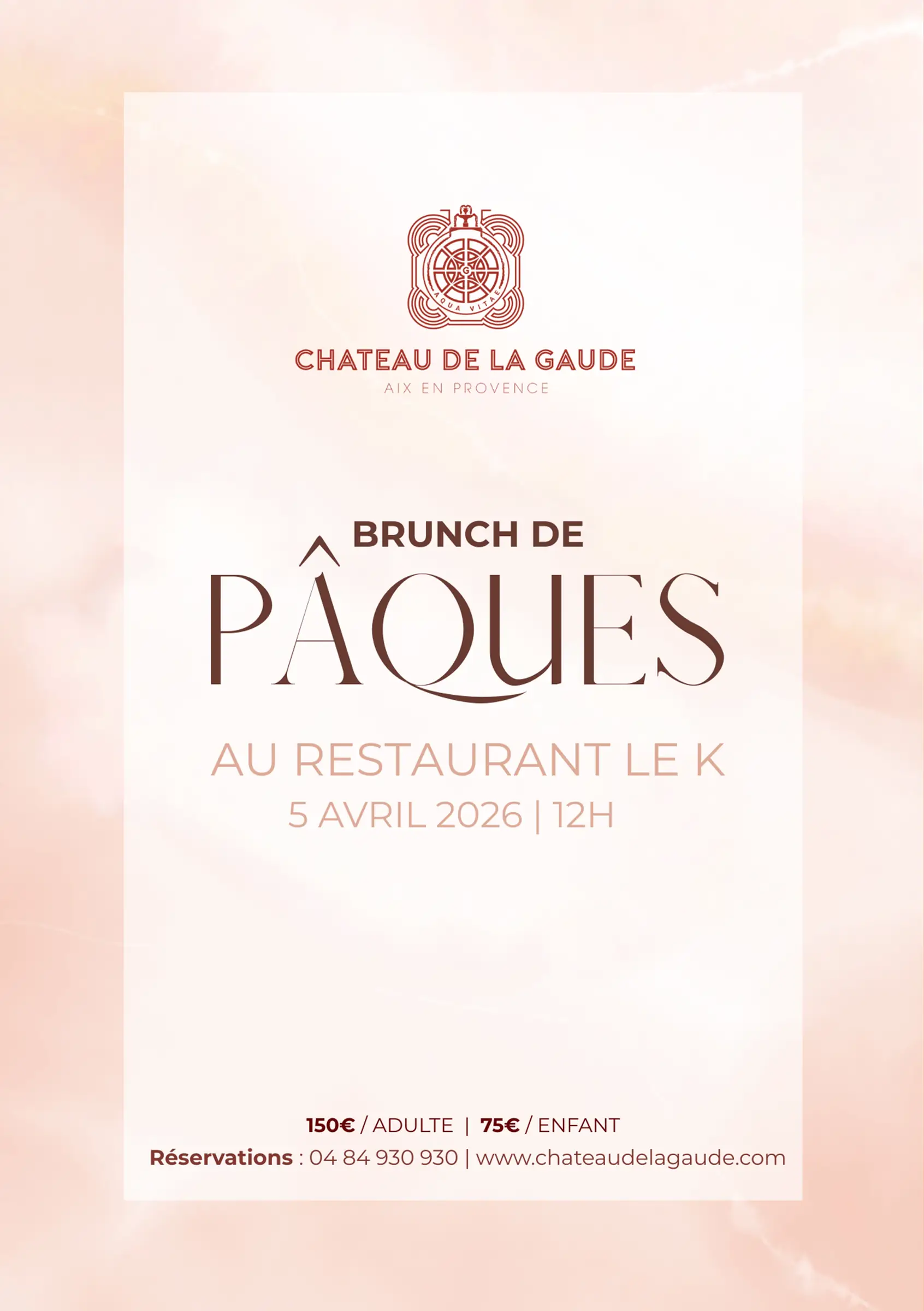 Brunch de Pâques au restaurant Le K