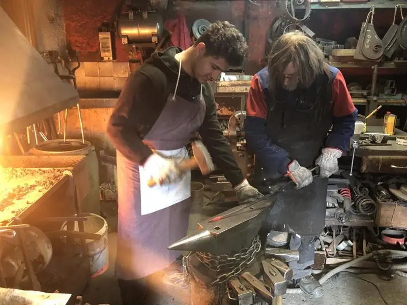 Atelier - Cigogneau en fer forgé
