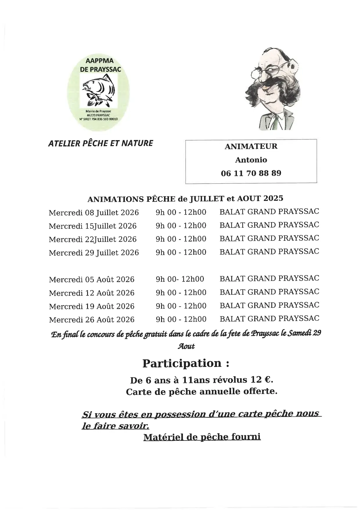 Atelier pêche et nature