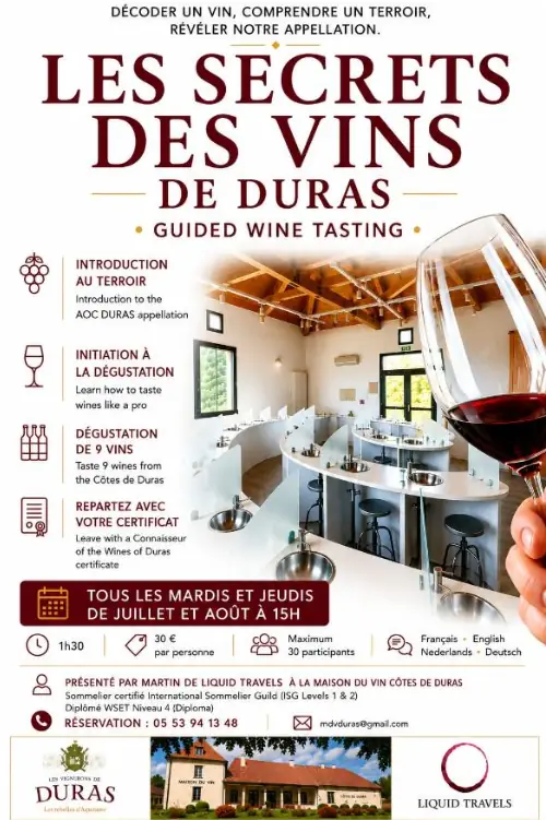Les secrets des vins de Duras