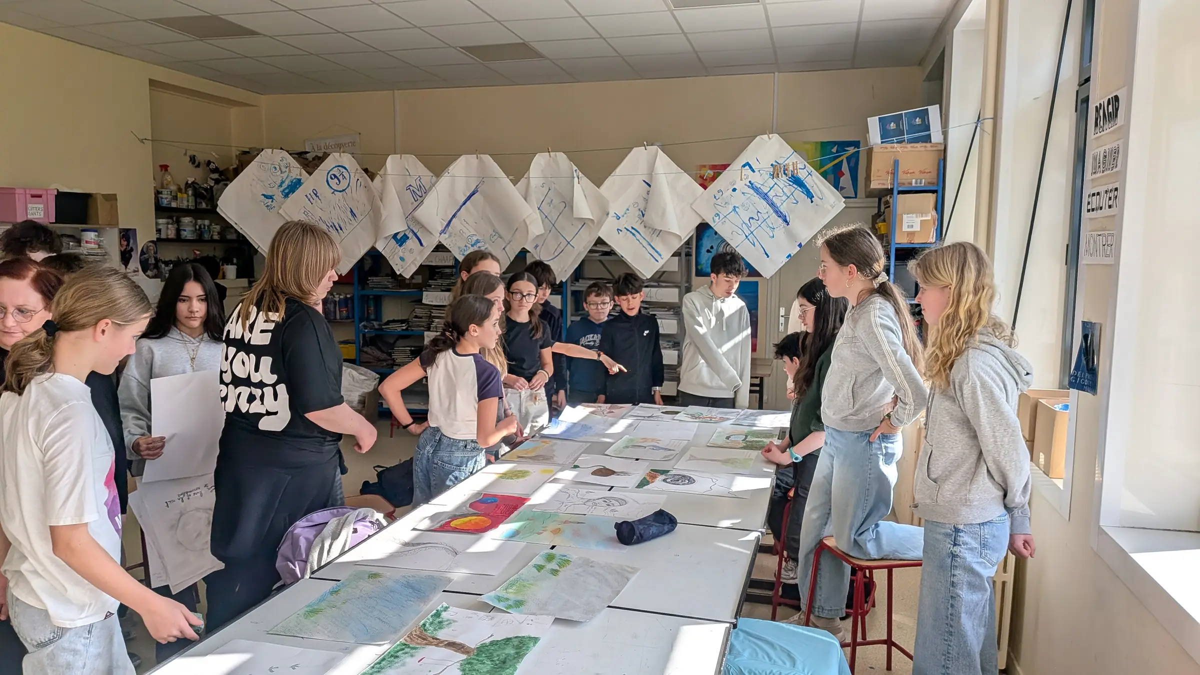 Exposition « Autour de Marcelle Delpastre » par les élèves de 5ème CHAAP du Collège de Châlus