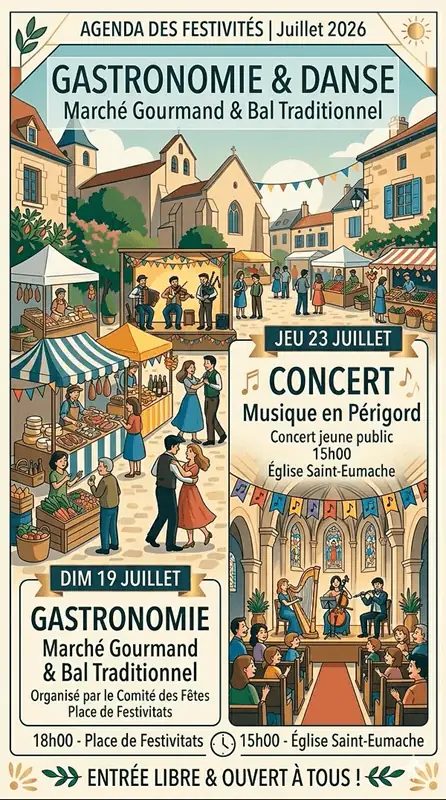 Marché gourmand nocturne à Saint-Chamassy