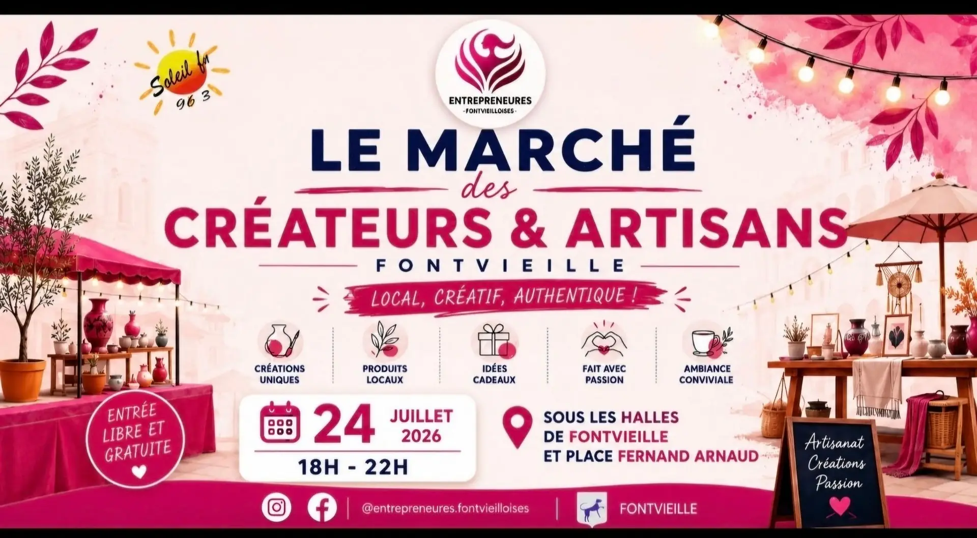 Le Marché nocturne des Créateurs & Artisans à Fontvieille