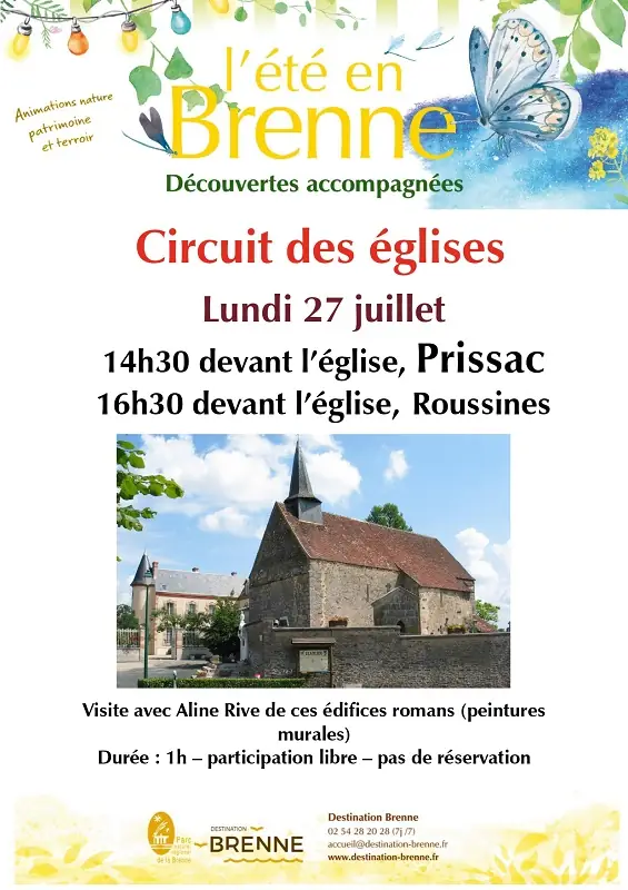 Circuit des peintures murales gothiques : Église Saint Sulpice de Roussines