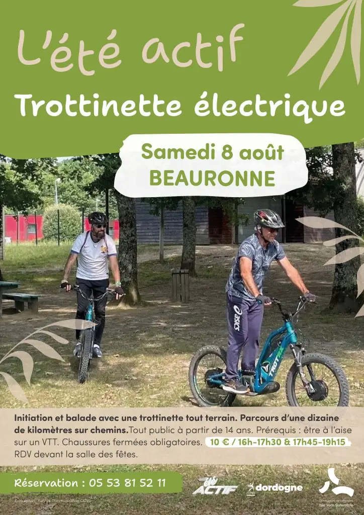 Eté actif : Trottinette électrique tout terrain