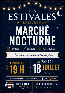 Marché nocturne Les Estivales d'Henrichemont avec Les Fabuleuses du Berry