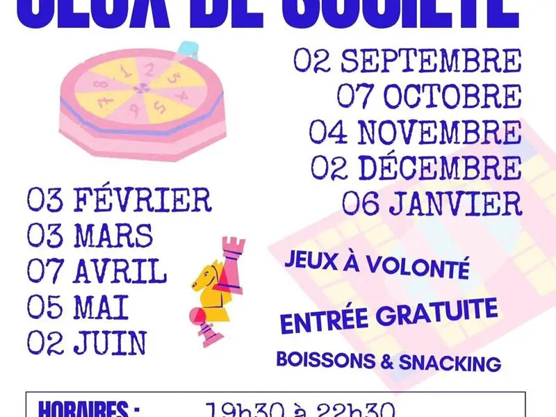 Soirée jeux de société