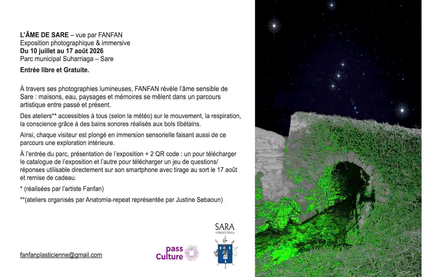 Exposition photographique et immersive : l'âme de Sare vue par Fanfan
