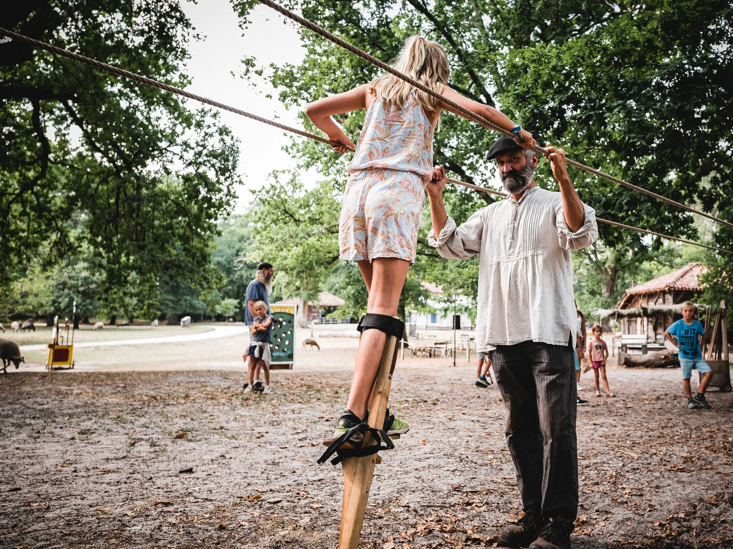 Journée pour les enfants à Marquèze