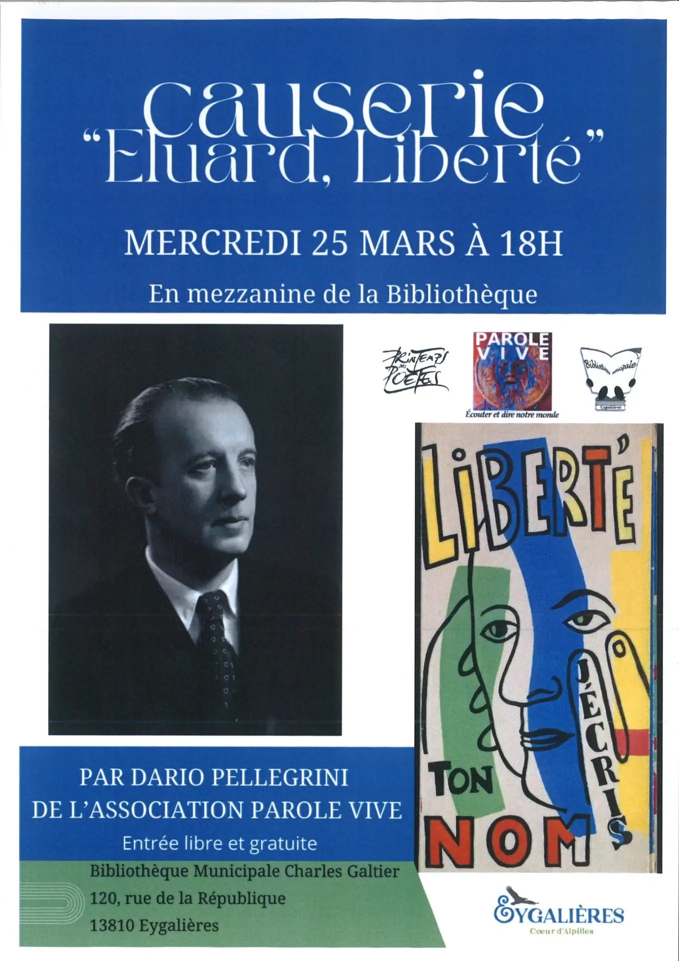 Le Printemps des Poètes à Eygalières
