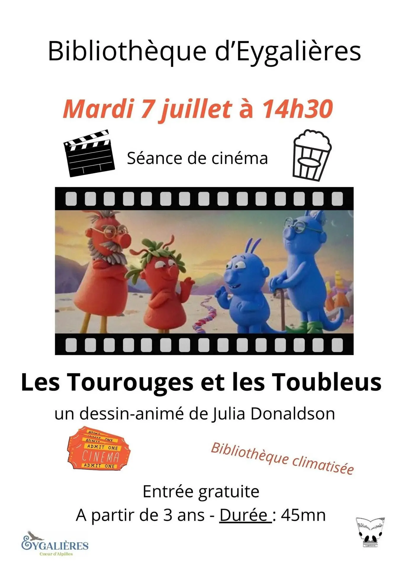 Séance cinéma à la Médiathèque d'Eygalières