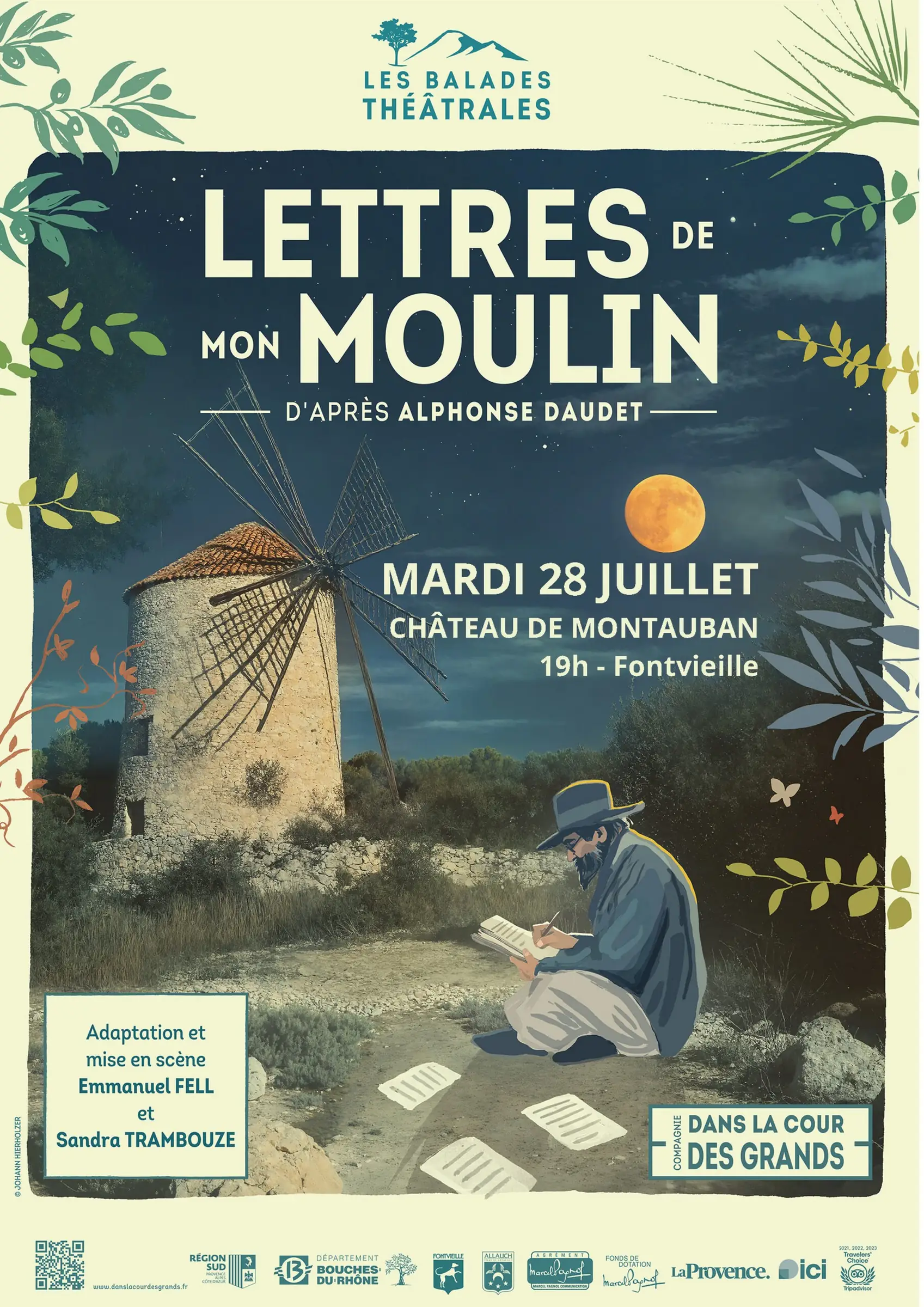 COMPLET - Balade théâtrale - Lettres de mon Moulin par la Compagnie Dans la Cour des Grands